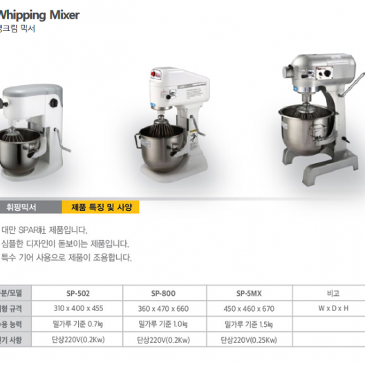 Whipping Mixer